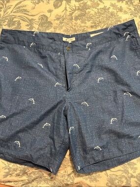 Bolo Navy Dolphin Embroidered Shorts